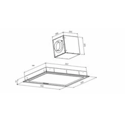 Baumann Antana - Deckenhaube, 90 X 60 Cm, Flächen-LED -Haushalt Geschäft Antana Zg