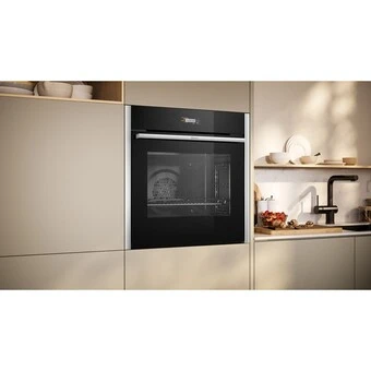 Neff B24CR71N0 - Einbaubackofen, 60 X 60 Cm, Edelstahl, Pyrolyse, EasyClean, CircoTherm 2 Neff B24CR71N0 - Einbaubackofen, 60 X 60 Cm, Edelstahl, Pyrolyse, EasyClean, CircoTherm - Image 2
