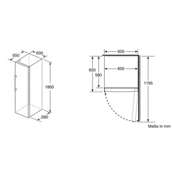 Constructa CE729EWE0 - NoFrost-Gefrierschrank, 161 X 60 Cm 5 Constructa CE729EWE0 - NoFrost-Gefrierschrank, 161 X 60 Cm - Image 5