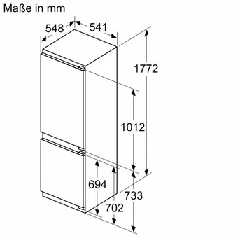 Constructa CK786EFE0- Einbaukühlgefrierkombination, 177.2 X 54.1cm, Flaschscharnier 7 Constructa CK786EFE0- Einbaukühlgefrierkombination, 177.2 X 54.1cm, Flaschscharnier - Image 7
