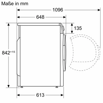 Constructa CWP6G400 - KONDENSATIONS-TROCKNER, 8 KG 2 Constructa CWP6G400 - KONDENSATIONS-TROCKNER, 8 KG - Image 2