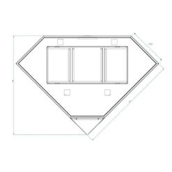 Baumann Capella - Eckhaube, 90 X 90 Cm -Haushalt Geschäft CapellaZg 3