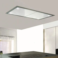 Baumann Carina 120 W - Deckenhaube, 120 X 60 Cm, Abnehmbarer Motor, Weiß