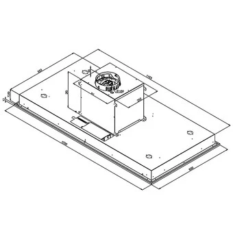 Baumann Carina 120 S - Deckenhaube, 120 X 60 Cm, Abnehmbarer Motor, Schwarz 3 Baumann Carina 120 S - Deckenhaube, 120 X 60 Cm, Abnehmbarer Motor, Schwarz - Image 3