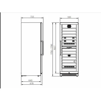 Dometic D154F - Integrierter Weinkühlschrank Mit 2 Zonen, 154 Flaschen 8 Dometic D154F - Integrierter Weinkühlschrank Mit 2 Zonen, 154 Flaschen - Image 8