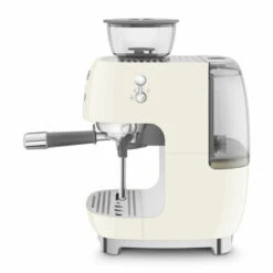 Smeg EGF03CREU - Espressomaschine Mit Mahlwerk Im 50's Style, Creme