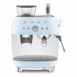 Smeg EGF03PBEU - Espressomaschine Mit Mahlwerk Im 50's Style, Pastellblau