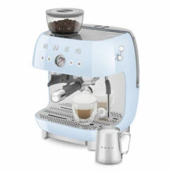 Smeg EGF03PBEU - Espressomaschine Mit Mahlwerk Im 50's Style, Pastellblau -Haushalt Geschäft EGF03PBEU 12