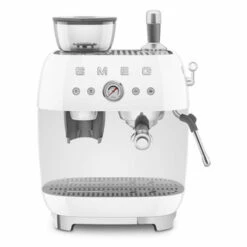 Smeg EGF03WHEU - Espressomaschine Mit Mahlwerk Im 50's Style, Weiß
