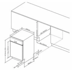 Amica EGSP 561 000 E- Einbau-Geschirrspüler, Integriert, 45 Cm -Haushalt Geschäft EGSP560911E EBZ