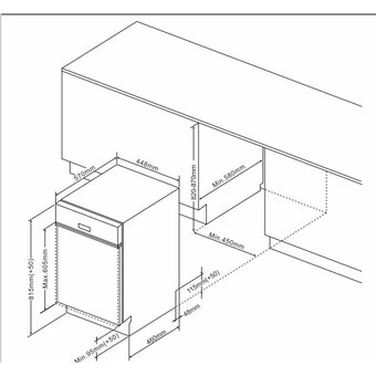 Amica EGSPU 500 911 E -Einbau-Geschirrspüler, Unterbaubar, 45 Cm 5 Amica EGSPU 500 911 E -Einbau-Geschirrspüler, Unterbaubar, 45 Cm - Image 5