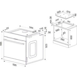 Amica EHCX 933 130 S (Herd-Set, Schwarz -Haushalt Geschäft EHIX30 1