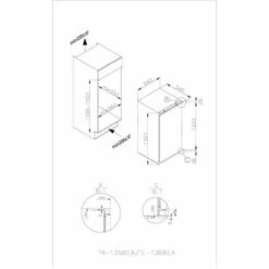Amica EKSS 364 200 - Mit Gefrierfach, Schlepptür, 143cm -Haushalt Geschäft EKSS364200 1