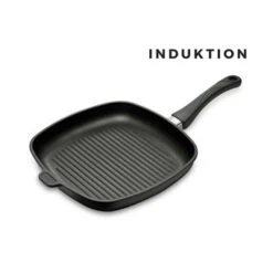 Lieblingspfanne Grillpfanne 28×28 Cm Eckig, INDUKTION Aluminium Guss Antihaft