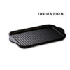 Lieblingspfanne Grillplatte 36,5×21,5 Cm Für Herd Und Grill, INDUKTION Aluminium Guss Antihaft
