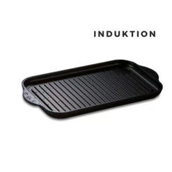 Lieblingspfanne Grillplatte 36,5×21,5 Cm Für Herd Und Grill, INDUKTION Aluminium Guss Antihaft