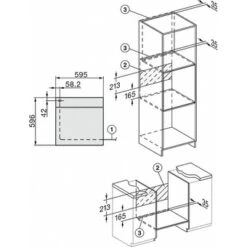 Miele H 2760-2 B PIZZAPLUS - Edelstahl, Versenkknebel, PerfectClean, FlexiClip-Vollauszug -Haushalt Geschäft H2265 1B m2