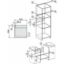 Miele H 2455 E Active Obsidianschwarz - Einbauherd -Haushalt Geschäft H2455E m 2