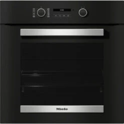 Miele H 2465 B - Einbaubackofen Obsidianschwarz/Edelstahl Look