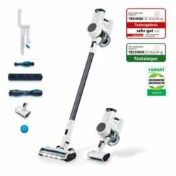 Hoogo S4- 2 In 1 Hand- & Stielsauger, Beutellos, 400W, Max. 60min.