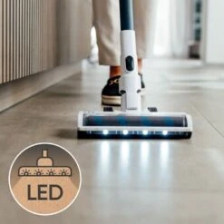 Hoogo S6- 2 In 1 Hand- & Stielsauger, Beutellos, 400W, 45min., 2 Wechselbare Akkus -Haushalt Geschäft Hoogo S6 6