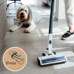 Hoogo S6- 2 In 1 Hand- & Stielsauger, Beutellos, 400W, 45min., 2 Wechselbare Akkus -Haushalt Geschäft Hoogo S6 8