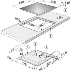 Miele KM 7464 FR - 60 Cm Induktionskochfeld 5 Miele KM 7464 FR - 60 Cm Induktionskochfeld -Haushalt Geschäft KM6328 m