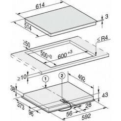 Miele KM 6540 FR - Herdunabhängiges Elektrokochfeld -Haushalt Geschäft KM6540FR m