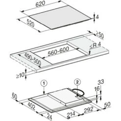 Miele KM 7361 FL (Autarkes Induktionskochfeld) -Haushalt Geschäft KM7361FL m1