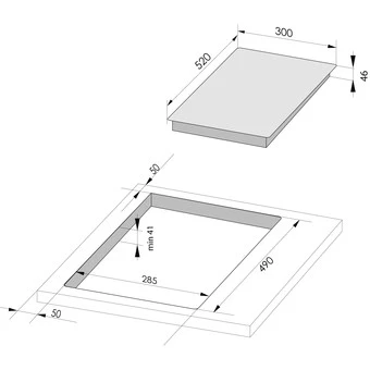 Amica KMC 13281-3 C (27 Cm Domino-Kochfeld, Rahmenlos) 2 Amica KMC 13281-3 C (27 Cm Domino-Kochfeld, Rahmenlos) - Image 2