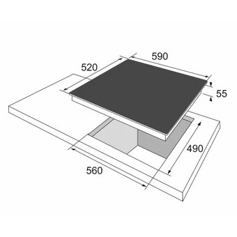 Amica KMG 734 060 S - Autarkes Gaskochfeld Glaskeramik, 60 Cm 2 Amica KMG 734 060 S - Autarkes Gaskochfeld Glaskeramik, 60 Cm - Image 2