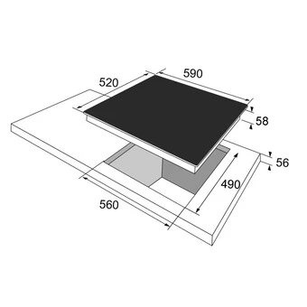 Amica KMI 754 000 C - Induktion, Rahmenlos, 60cm 3 Amica KMI 754 000 C - Induktion, Rahmenlos, 60cm - Image 3