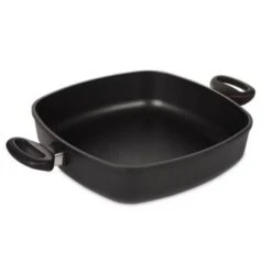 Lieblingspfanne Spezialkasserolle 28x28cm Eckig Aluminium Guss Antihaft INDUKTION (Ohne Deckel)