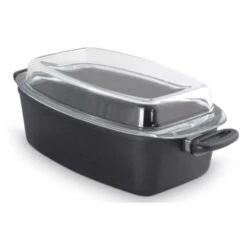 Lieblingspfanne Großraumbräter 33×22 Cm Höhe 11 Cm Inkl. Glasdeckel Aluminium Guss Antihaft INDUKTION
