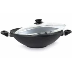 Lieblingspfanne WOK 32cm Inkl. Glasdeckel Aluminium Guss Antihaft INDUKTION