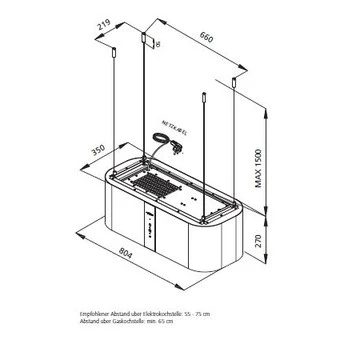 Oranier Livia Isola 80 W - Inselhaube / Haubenkörper Weiß Lackiert 3 Oranier Livia Isola 80 W - Inselhaube / Haubenkörper Weiß Lackiert - Image 3