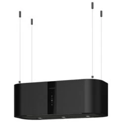 Oranier Livia Isola 80 S - Inselhaube / Haubenkörper Schwarz Gebürstet