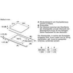 Neff M66SBX1L0 - Induktionskochfeld, 60 Cm, Herdgesteuert, Schwarz, Mit Rahmen Aufliegend -Haushalt Geschäft M66SBX1L0 2