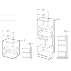 Silverline MWG 620 S Mikrowelle Mit Grill, Inkl. Einbaurahmen -Haushalt Geschäft MWG620E m 1
