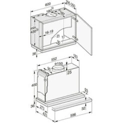 Miele DAS 4620 Edelstahl- (Flachpaneel-Dunstabzugshaube), 60cm -Haushalt Geschäft MieleDAS4620 2