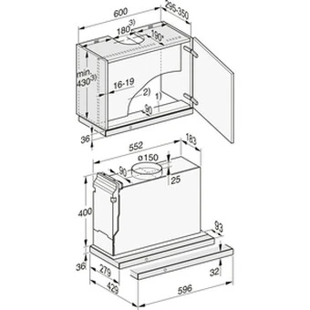 Miele DAS 4630 Obsidianschwarz- (Flachpaneel-Dunstabzugshaube), 60cm 3 Miele DAS 4630 Obsidianschwarz- (Flachpaneel-Dunstabzugshaube), 60cm - Image 3