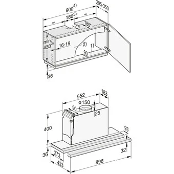 Miele DAS 4920 Edelstahl- (Flachpaneel-Dunstabzugshaube), 90cm 3 Miele DAS 4920 Edelstahl- (Flachpaneel-Dunstabzugshaube), 90cm - Image 3