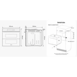 Samsung NV7B4550VAB/U1 - DualCook Flex Einbaubackofen -Haushalt Geschäft NV7B4550VAB