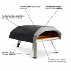 Ooni Koda 12 - Pizzaofen, Gasbetrieben -Haushalt Geschäft OoniKoda12 3