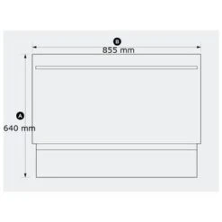 Fisher & Paykel RB9064S1 - CoolDrawer Multi-Temperatur-Kühlschublade -Haushalt Geschäft RB90S64MKiW2 m