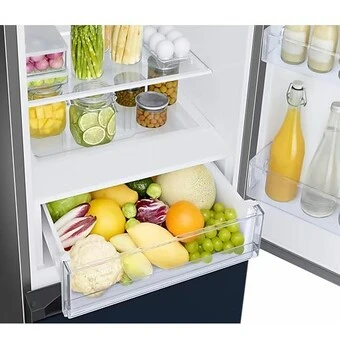 Samsung RL34C6B2C41/EG - Kühl-/Gefrierkombination, 185 Cm, 344 ℓ, Clean Navy 4 Samsung RL34C6B2C41/EG - Kühl-/Gefrierkombination, 185 Cm, 344 ℓ, Clean Navy - Image 4