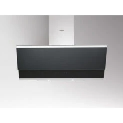 Silverline Zenith Edelstahl ZEW 800 SE, 80cm, Kopffrei, Edelstahl/Schwarzglas