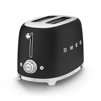 Smeg TSF01BLMEU - 50‘s Retro Style, 2-Schlitz-Toaster, Kompakt, Schwarz, Matt 2 Smeg TSF01BLMEU - 50‘s Retro Style, 2-Schlitz-Toaster, Kompakt, Schwarz, Matt - Image 2