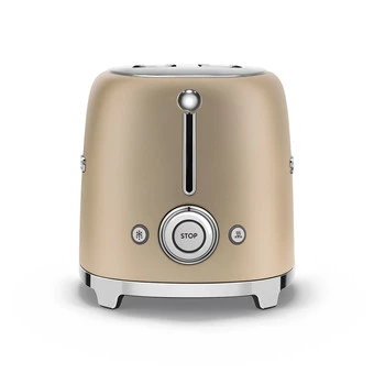 Smeg TSF01CHMEU - 50‘s Retro Style, 2-Schlitz-Toaster, Kompakt, Gold, Matt 3 Smeg TSF01CHMEU - 50‘s Retro Style, 2-Schlitz-Toaster, Kompakt, Gold, Matt - Image 3