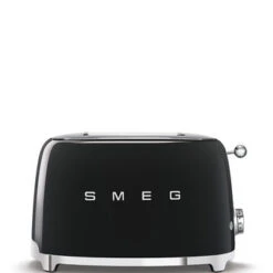Smeg TSF01BLEU - 50‘s Retro Style, 2-Schlitz-Toaster, Kompakt, Schwarz
